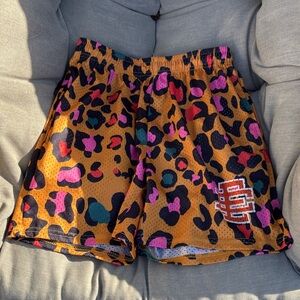Eric Emanuel tag Colorful Leopard Print Athletic Shorts